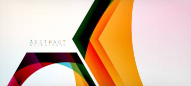 Şeffaf altıgenler geometrik şekiller soyut arkaplan