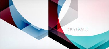 Şeffaf altıgenler geometrik şekiller soyut arkaplan