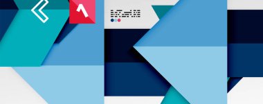 Parlak renk üçgenleri ve geometrik şekiller vektör soyut arkaplan