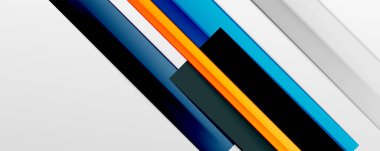 Çok renkli satır arkaplanı. İş veya teknoloji sunumları, İnternet posterleri veya web broşürü kapakları için tasarım şablonu