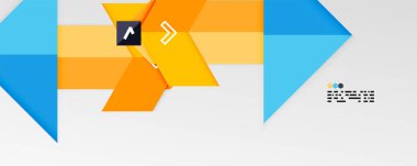 Parlak renk üçgenleri ve geometrik şekiller vektör soyut arkaplan