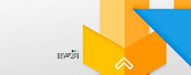 Parlak renk üçgenleri ve geometrik şekiller vektör soyut arkaplan