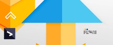 Parlak renk üçgenleri ve geometrik şekiller vektör soyut arkaplan