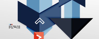 Parlak renk üçgenleri ve geometrik şekiller vektör soyut arkaplan