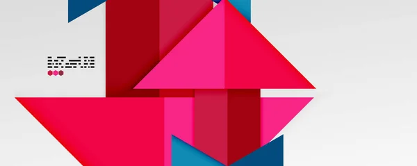 Shiny颜色三角形和几何形状矢量抽象背景 — 图库矢量图片