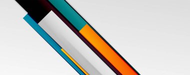 Çok renkli satır arkaplanı. İş veya teknoloji sunumları, İnternet posterleri veya web broşürü kapakları için tasarım şablonu