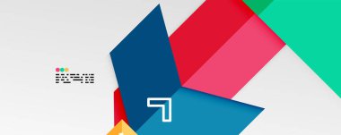 Parlak renk üçgenleri ve geometrik şekiller vektör soyut arkaplan