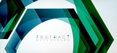 Vektör renk altıgenler geometrik soyut arkaplan