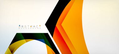 Şeffaf altıgenler geometrik şekiller soyut arkaplan