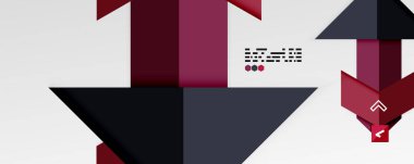 Parlak renk üçgenleri ve geometrik şekiller vektör soyut arkaplan