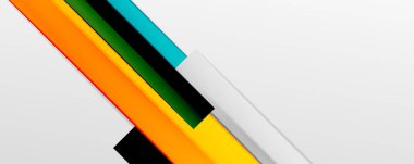 İş veya teknoloji sunumu, İnternet posteri veya web broşürü kapağı, duvar kağıdı kapağı için renk soyut geometrik arkaplan