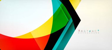 Şeffaf altıgenler geometrik şekiller soyut arkaplan