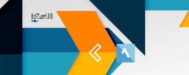 Parlak renk üçgenleri ve geometrik şekiller vektör soyut arkaplan