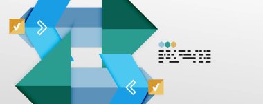 Parlak renk üçgenleri ve geometrik şekiller vektör soyut arkaplan