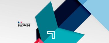 Parlak renk üçgenleri ve geometrik şekiller vektör soyut arkaplan