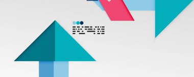 Parlak renk üçgenleri ve geometrik şekiller vektör soyut arkaplan