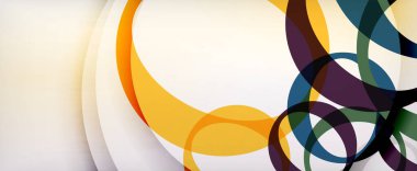 Çember geometrik şekiller, o harf tekrarlayan duvar kağıtları. İş veya teknoloji sunumları, İnternet posterleri veya web broşürü kapakları için soyut arkaplan