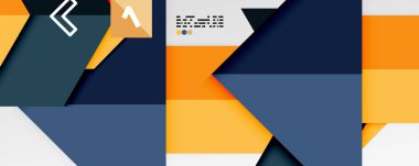 Parlak renk üçgenleri ve geometrik şekiller vektör soyut arkaplan