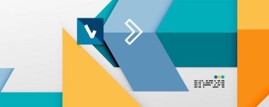 Parlak renk üçgenleri ve geometrik şekiller vektör soyut arkaplan