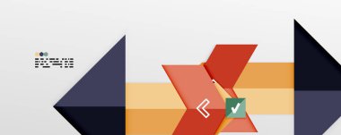 Parlak renk üçgenleri ve geometrik şekiller vektör soyut arkaplan