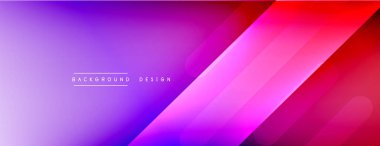 Dinamik çizgiler soyut arkaplan. Üç boyutlu gölge efektleri ve sıvı eğimleri. Modern çakışma biçimleri