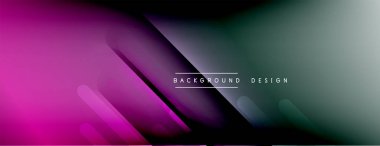 Dinamik çizgiler soyut arkaplan. Üç boyutlu gölge efektleri ve sıvı eğimleri. Modern çakışma biçimleri