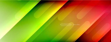 Dinamik çizgiler soyut arkaplan. Üç boyutlu gölge efektleri ve sıvı eğimleri. Modern çakışma biçimleri