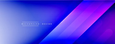 Dinamik çizgiler soyut arkaplan. Üç boyutlu gölge efektleri ve sıvı eğimleri. Modern çakışma biçimleri