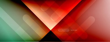 Dinamik çizgiler soyut arkaplan. Üç boyutlu gölge efektleri ve sıvı eğimleri. Modern çakışma biçimleri