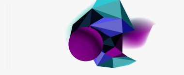 Moda 3d geometrik kompozisyon, iş veya teknoloji sunumu için tasarım şablonu, İnternet posteri veya web broşürü kapağı