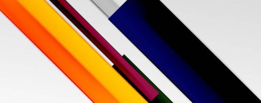 Çok renkli satır arkaplanı. İş veya teknoloji sunumları, İnternet posterleri veya web broşürü kapakları için tasarım şablonu