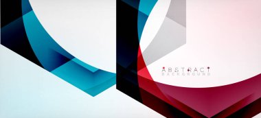 Şeffaf altıgenler geometrik şekiller soyut arkaplan