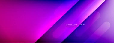 Dinamik çizgiler soyut arkaplan. Üç boyutlu gölge efektleri ve sıvı eğimleri. Modern çakışma biçimleri