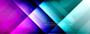 Dinamik çizgiler soyut arkaplan. Üç boyutlu gölge efektleri ve sıvı eğimleri. Modern çakışma biçimleri