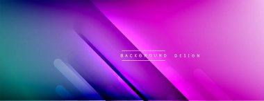 Dinamik çizgiler soyut arkaplan. Üç boyutlu gölge efektleri ve sıvı eğimleri. Modern çakışma biçimleri