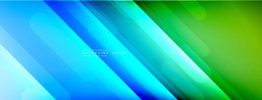 Dinamik çizgiler soyut arkaplan. Üç boyutlu gölge efektleri ve sıvı eğimleri. Modern çakışma biçimleri