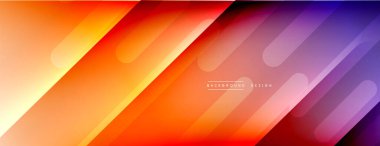 Dinamik çizgiler soyut arkaplan. Üç boyutlu gölge efektleri ve sıvı eğimleri. Modern çakışma biçimleri