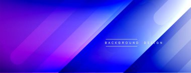 Dinamik çizgiler soyut arkaplan. Üç boyutlu gölge efektleri ve sıvı eğimleri. Modern çakışma biçimleri