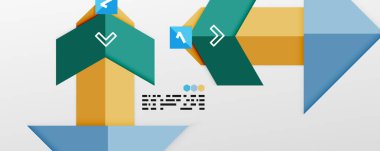 Parlak renk üçgenleri ve geometrik şekiller vektör soyut arkaplan