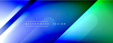 Dinamik çizgiler soyut arkaplan. Üç boyutlu gölge efektleri ve sıvı eğimleri. Modern çakışma biçimleri