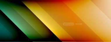 Dinamik çizgiler soyut arkaplan. Üç boyutlu gölge efektleri ve sıvı eğimleri. Modern çakışma biçimleri