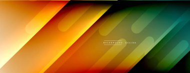 Dinamik çizgiler soyut arkaplan. Üç boyutlu gölge efektleri ve sıvı eğimleri. Modern çakışma biçimleri