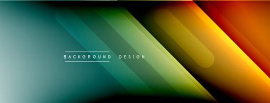 Dinamik çizgiler soyut arkaplan. Üç boyutlu gölge efektleri ve sıvı eğimleri. Modern çakışma biçimleri