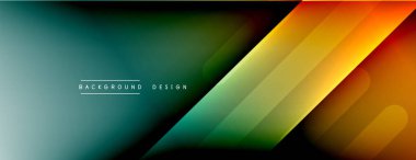 Dinamik çizgiler soyut arkaplan. Üç boyutlu gölge efektleri ve sıvı eğimleri. Modern çakışma biçimleri