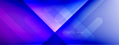 Dinamik çizgiler soyut arkaplan. Üç boyutlu gölge efektleri ve sıvı eğimleri. Modern çakışma biçimleri