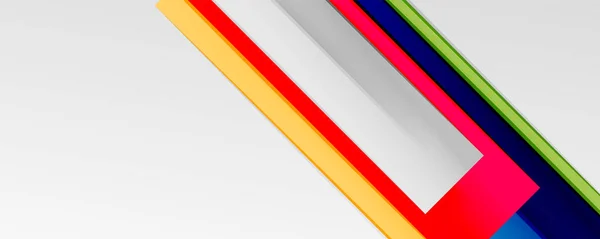 Líneas abstractas de color fondo geométrico de moda para presentación de negocios o tecnología, póster de Internet o portada de folleto web, papel pintado — Vector de stock