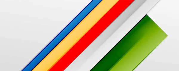 Líneas abstractas de color fondo geométrico de moda para presentación de negocios o tecnología, póster de Internet o portada de folleto web, papel pintado — Vector de stock