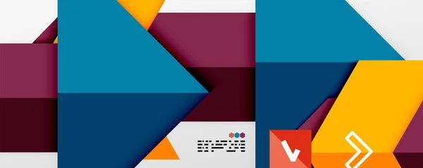 Triángulos de color brillantes y formas geométricas vector fondo abstracto — Archivo Imágenes Vectoriales
