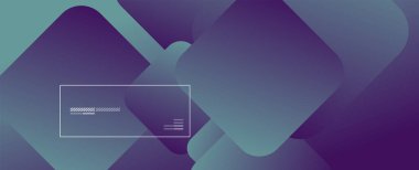 Kare şekiller geometrik soyut arkaplan. Üç boyutlu gölge efektleri ve sıvı eğimleri. Modern çakışma biçimleri