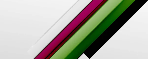 Fargeabstrakte linjer - trendy geometrisk bakgrunn for presentasjon av forretnings- eller teknologi, Internett-plakat eller nettbrosjyre, tapeter – stockvektor